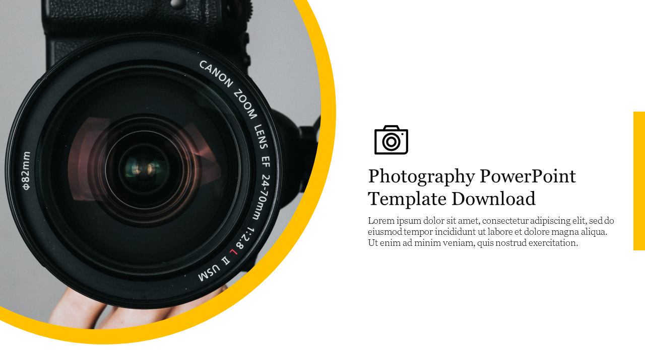 Photography PowerPoint Template Free Download
